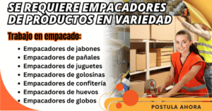 CONVOCATORIA - EMPLEOS DE EMPACADORES