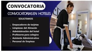 CONVOCATORIA DE PERSONAL PARA HOTELES