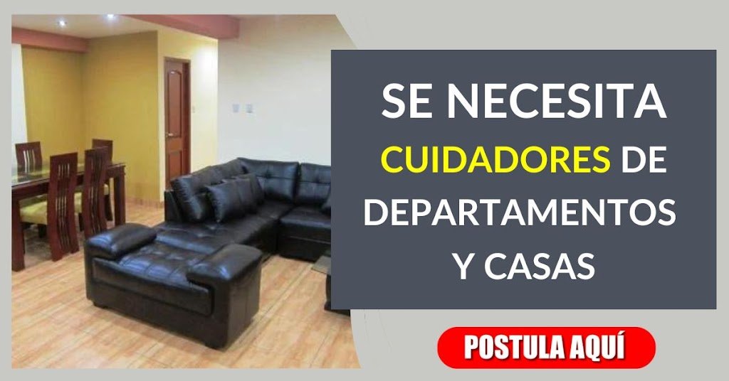 SE BUSCAN CUIDADORES DE CASAS